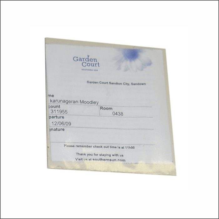 Clear Adhesive Sleeve